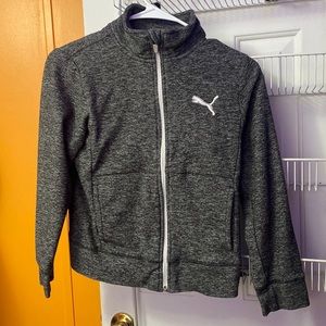 Boys puma zip up jacket small size 8